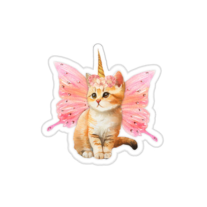 Uni-Kitty Die-Cut Decal Sticker (Tabby)