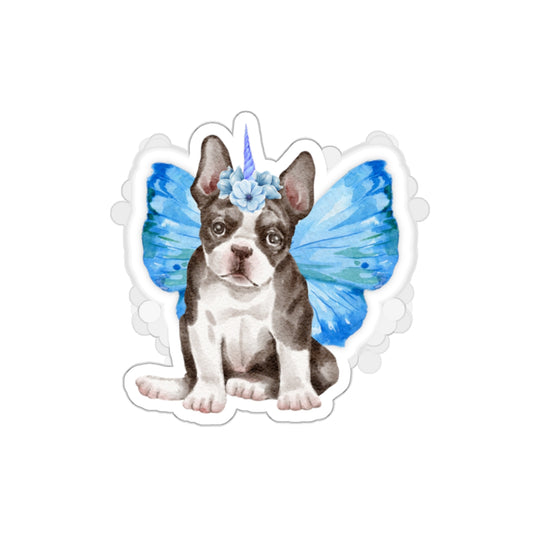 Uni-Puppy Die-Cut Decal Sticker (Boston)