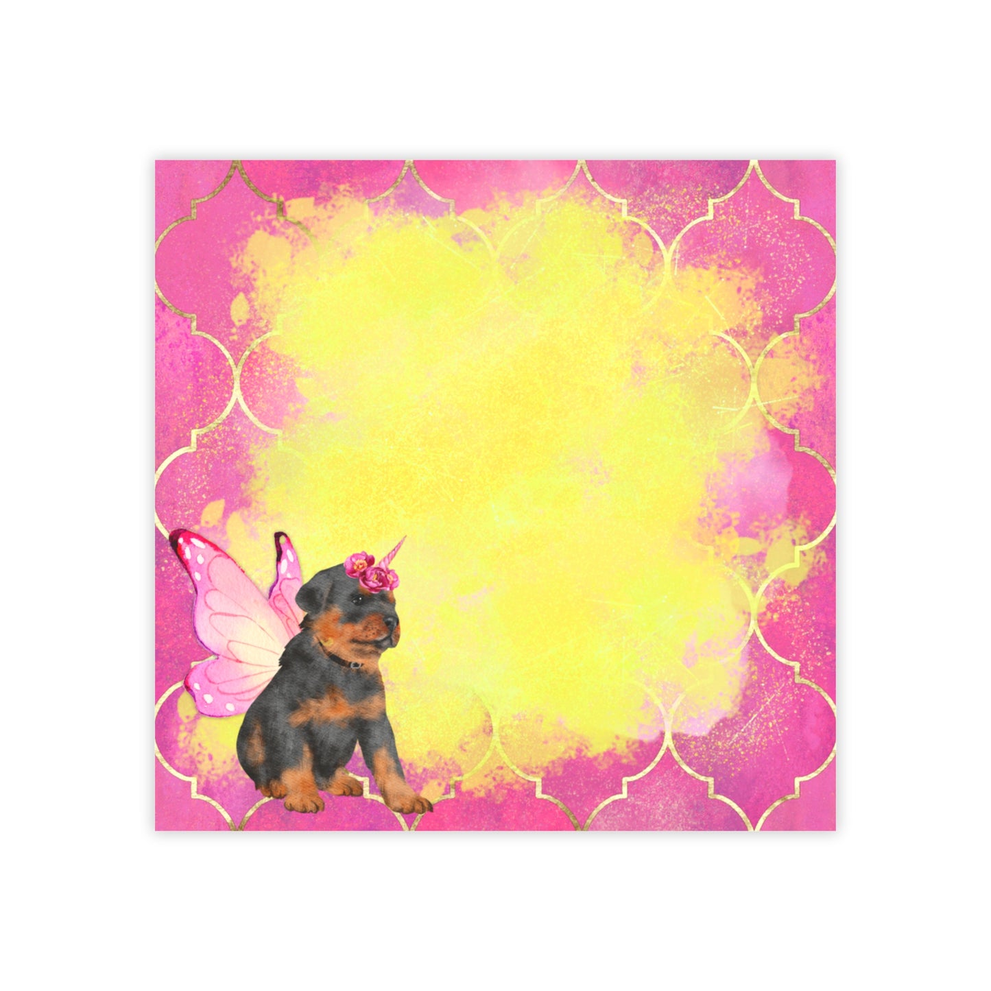 Uni-Puppy Sticky Note Pad (Rotty)