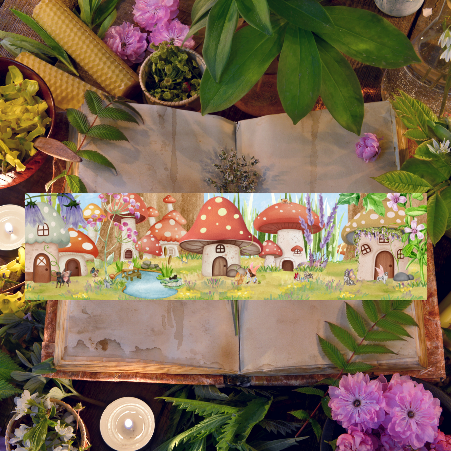 FlutterShroom Village Bookmark