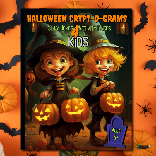 Halloween Cryptograms Activity Book 4 kids - DIGITAL DOWNLOAD