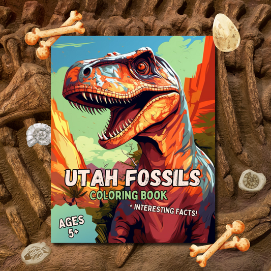 Utah Fossils Coloring Book - DIGITAL DOWNLOAD