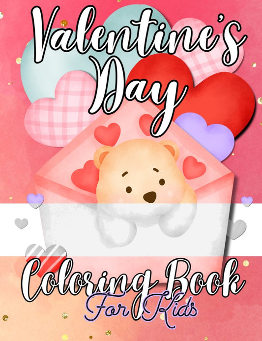 Valentine's Day Coloring Book for Kids - DIGITAL DOWNLOAD