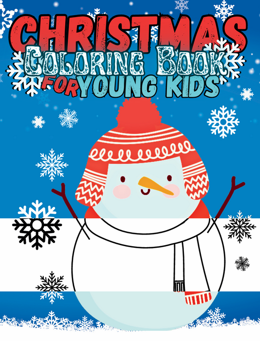 Christmas Coloring Book for Young Kids - DIGITAL DOWNLOAD