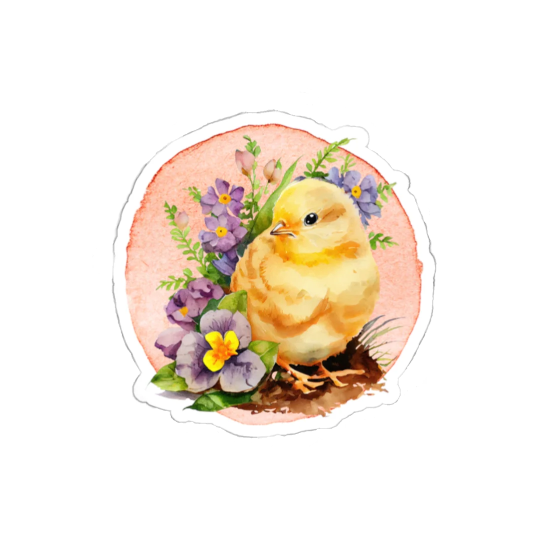 Just Hatched Spring Chick Die-Cut Sticker